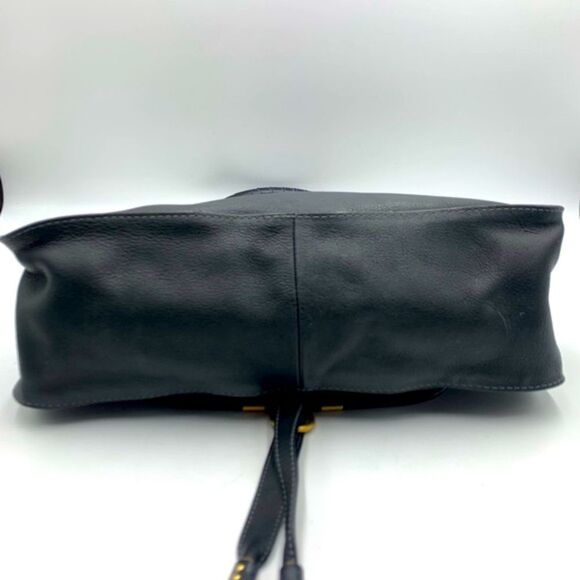 Auth Chloe Black Marcie Medium Satchel Preloved Excellent - Picture 4 of 16